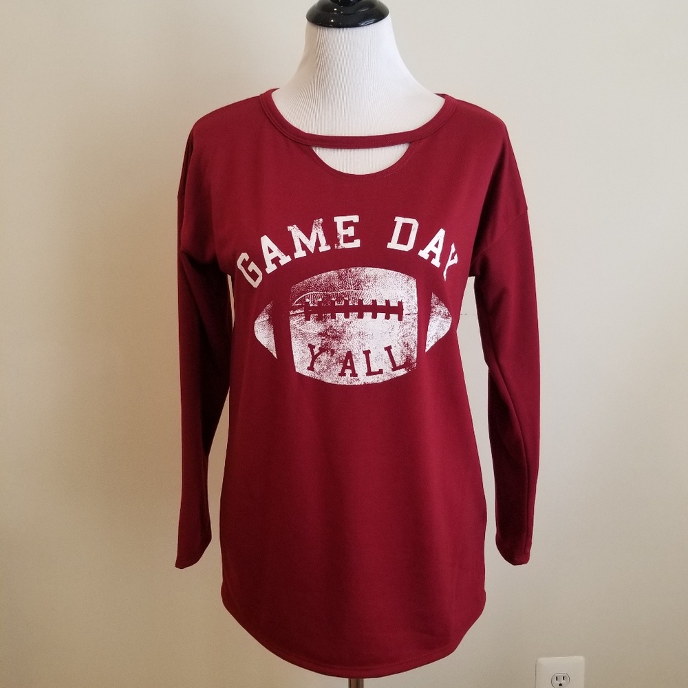 Game Day Y'all | Burgundy - Picture 2 of 6